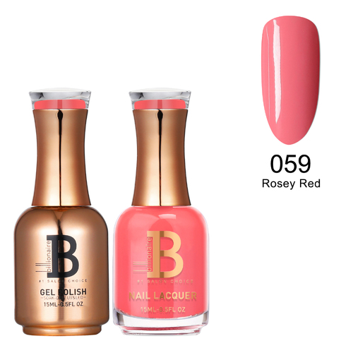 Billionaire Gel & Lacquer Duo - 059 Rosey Red 15ml