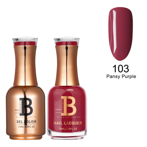 Billionaire Gel & Lacquer Duo - 103 Pansy Purple 15ml