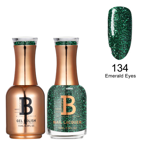 Billionaire Gel & Lacquer Duo - 134 Emerald Eyes 15ml