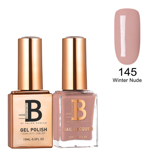 Billionaire Gel & Lacquer Duo - 145 Winter Nude 15ml