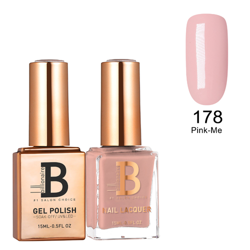 Billionaire Gel & Lacquer Duo - 178 Pink-Me 15ml