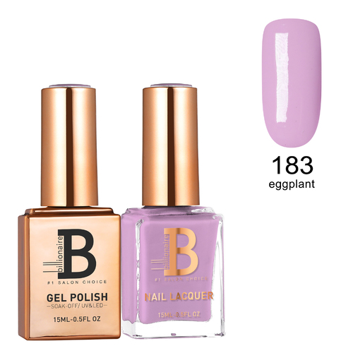 Billionaire Gel & Lacquer Duo - 183 Eggplant 15ml