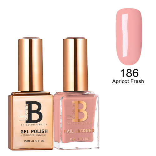 Billionaire Gel & Lacquer Duo - 186 Apricot Fresh 15ml