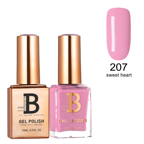 Billionaire Gel & Lacquer Duo - 207 Sweet Heart 15ml