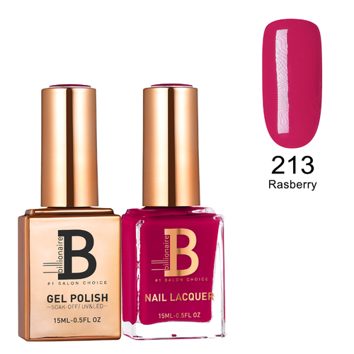 Billionaire Gel & Lacquer Duo - 213 Rasberry 15ml