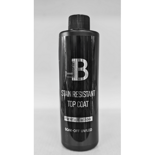 Billionaire - Stain Resistant Glossy Non Cleanse Nail Gel Top Refill 8oz 240ml