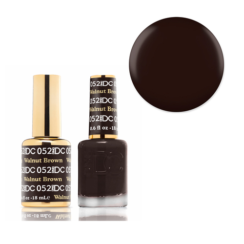 DND 052 Walnut Brown - DC Collection Gel & Lacquer Duo 18ml