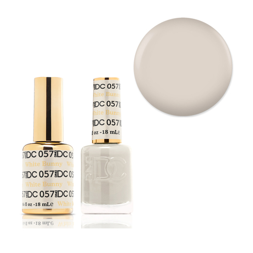 DND 057 White Bunny - DC Collection Gel & Lacquer Duo 18ml