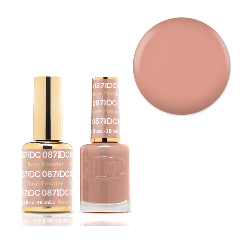 DND 087 Rose Powder - DC Collection Gel & Lacquer Duo 18ml