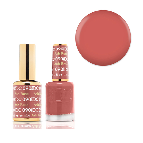 DND 090 Ash Rose - DC Collection Gel & Lacquer Duo 18ml