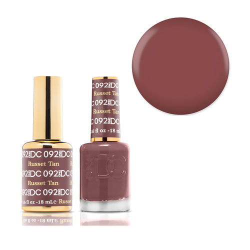 DND 092 Russet Tan - DC Collection Gel & Lacquer Duo 18ml