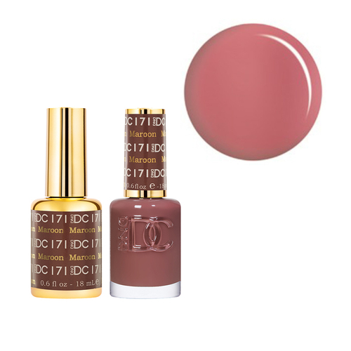 DND 171 Maroon - DC Collection Gel & Lacquer Duo 18ml