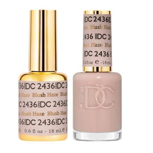 DND 2436 Blush Haze - DC Sheer Collection Gel & Lacquer Duo 18ml