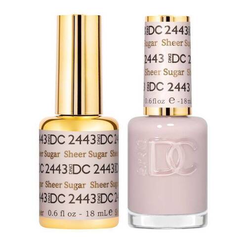 DND 2443 Sheer Sugar - DC Sheer Collection Gel & Lacquer Duo 18ml