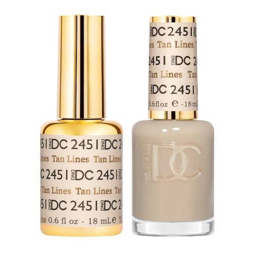 DND 2451 Tan Lines - DC Sheer Collection Gel & Lacquer Duo 18ml