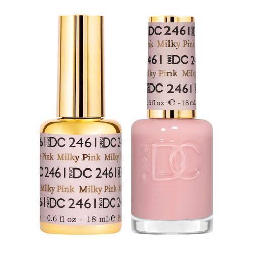 DND 2461 Milky Pink - DC Sheer Collection Gel & Lacquer Duo 18ml