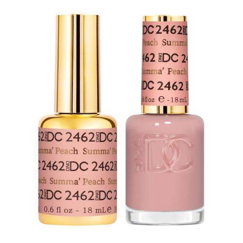 DND 2462 Summa Peach - DC Sheer Collection Gel & Lacquer Duo 18ml