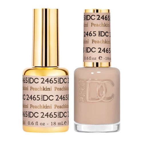 DND 2465 Peachkini - DC Sheer Collection Gel & Lacquer Duo 18ml