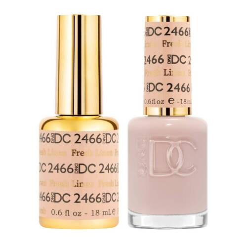 DND 2466 Fresh Linen - DC Sheer Collection Gel & Lacquer Duo 18ml