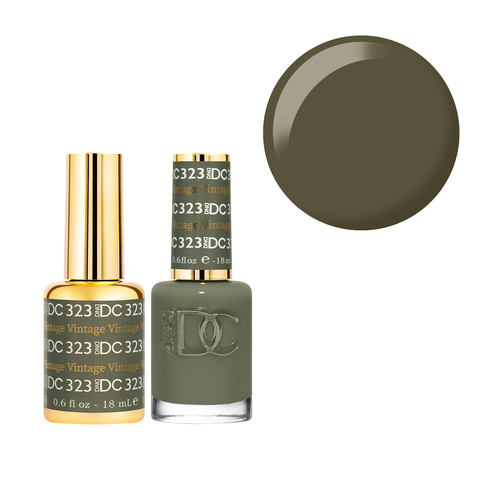 DND 323 Vintage - DC Collection Nail Gel & Lacquer Polish Duo 18ml