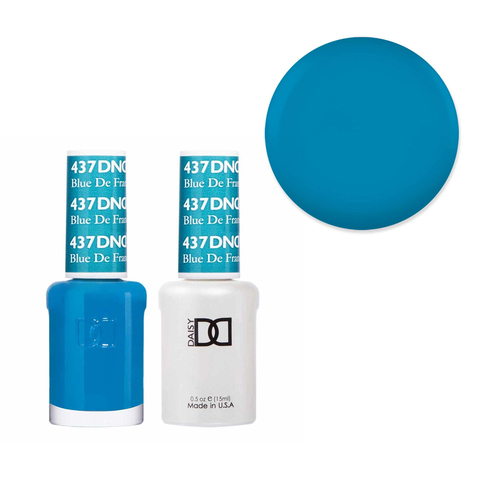 DND 437 Blue De France - Daisy Collection Gel & Lacquer Duo 15ml