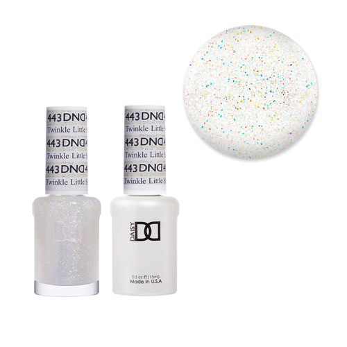 DND 443 Twinkle Little Star - Daisy Collection Gel & Lacquer Duo 15ml