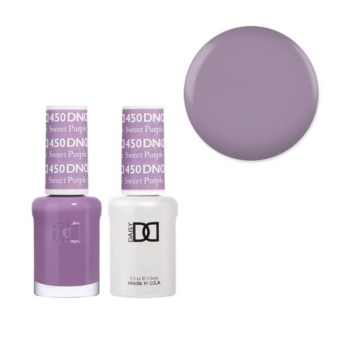 DND 450 Sweet Purple - Daisy Collection Gel & Lacquer Duo 15ml