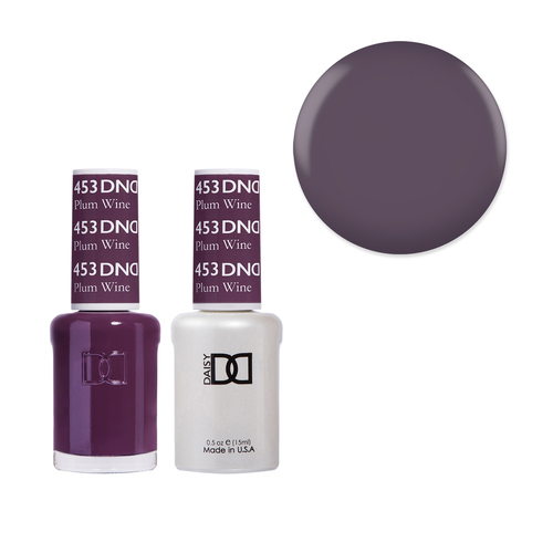 DND 453 Plum Wine - Daisy Collection Gel & Lacquer Duo 15ml