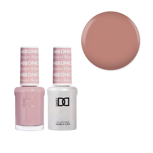 DND 488 Season Beige - Daisy Collection Gel & Lacquer Duo 15ml