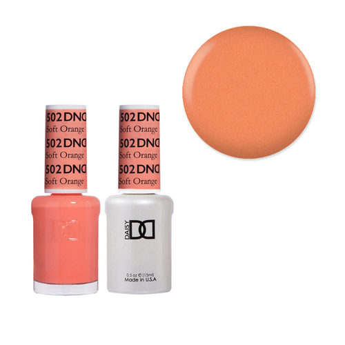 DND 502 Soft Orange - Daisy Collection Gel & Lacquer Duo 15ml