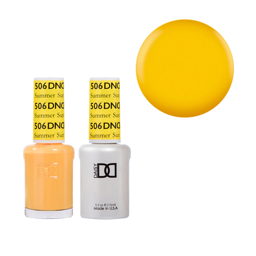 DND 506 Summer Sun - Daisy Collection Gel & Lacquer Duo 15ml