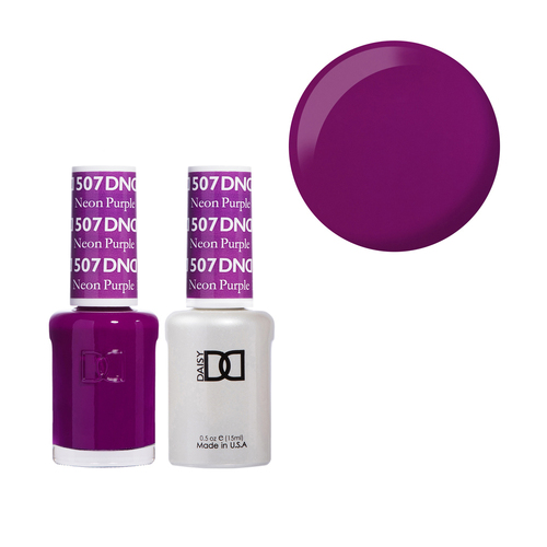 DND 507 Neon Purple - Daisy Collection Gel & Lacquer Duo 15ml