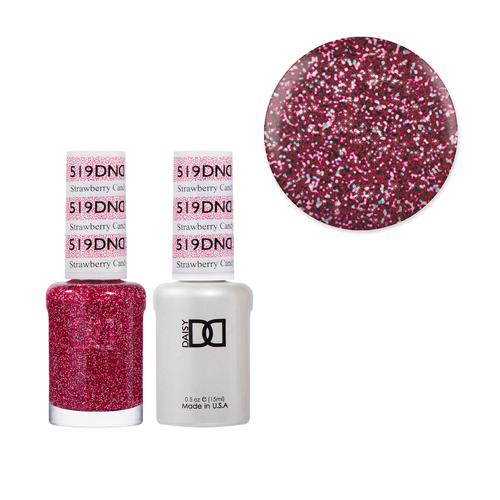 DND 519 Strawberry Candy - Daisy Collection Gel & Lacquer Duo 15ml