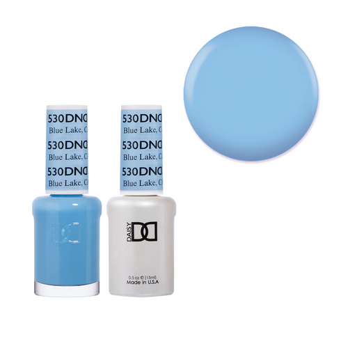 DND 530 Blue Lake - Daisy Collection Gel & Lacquer Duo 15ml