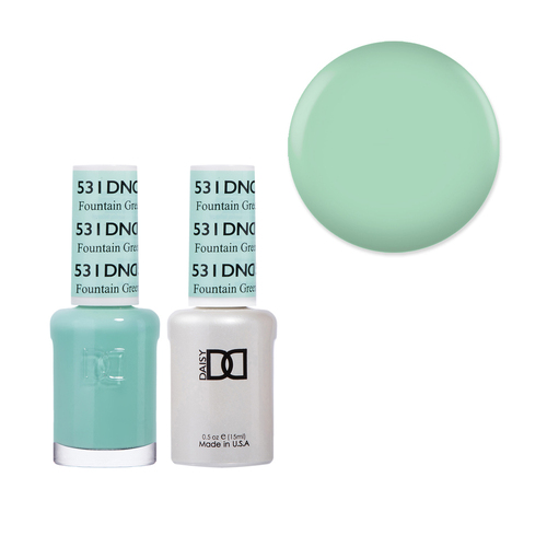 DND 531 Fountain Green - Daisy Collection Gel & Lacquer Duo 15ml