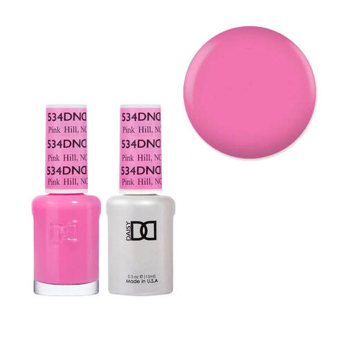 DND 534 Pink Hill - Daisy Collection Gel & Lacquer Duo 15ml