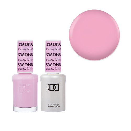 DND 536 Creamy Macaroon - Daisy Collection Gel & Lacquer Duo 15ml