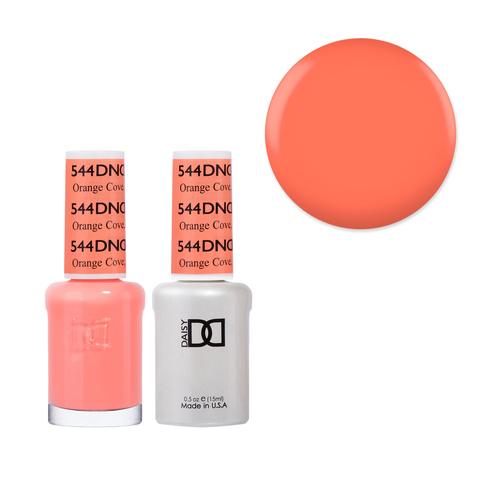 DND 544 Orange Cove - Daisy Collection Gel & Lacquer Duo 15ml