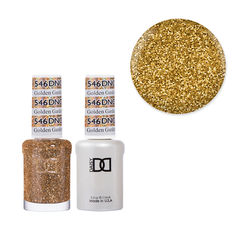 DND 546 Golden Gardens - Daisy Collection Gel & Lacquer Duo 15ml