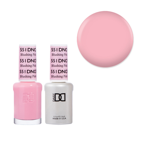 DND 551 Blushing Pink - Daisy Collection Gel & Lacquer Duo 15ml