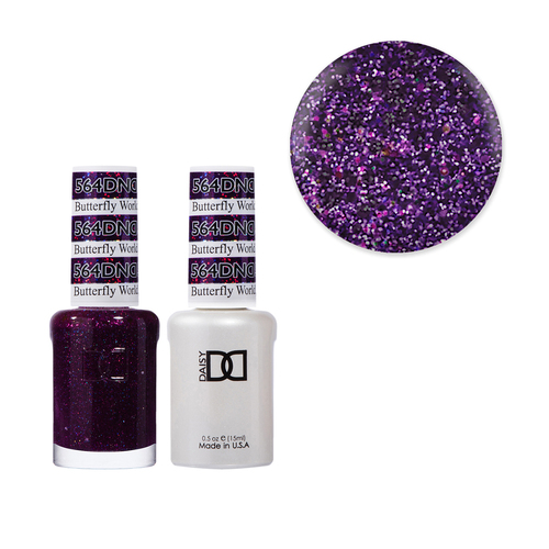 DND 564 (discontinued) Butterfly World - Daisy Collection Gel & Lacquer Duo 15ml