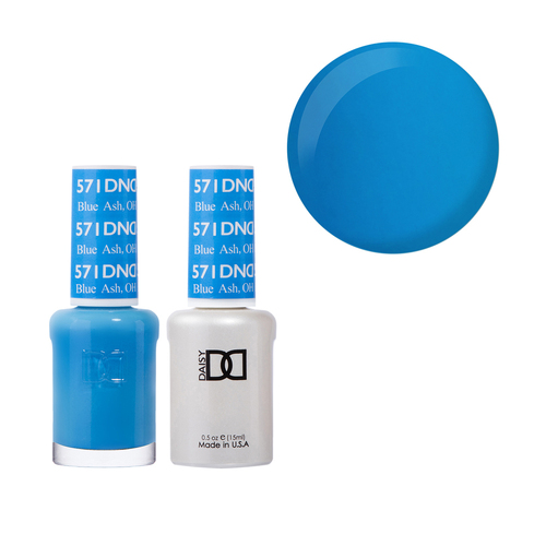 DND 571 Blue Ash - Daisy Collection Gel & Lacquer Duo 15ml