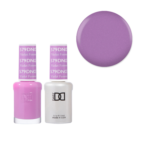 DND 579 Violet Femmes - Daisy Collection Gel & Lacquer Duo 15ml