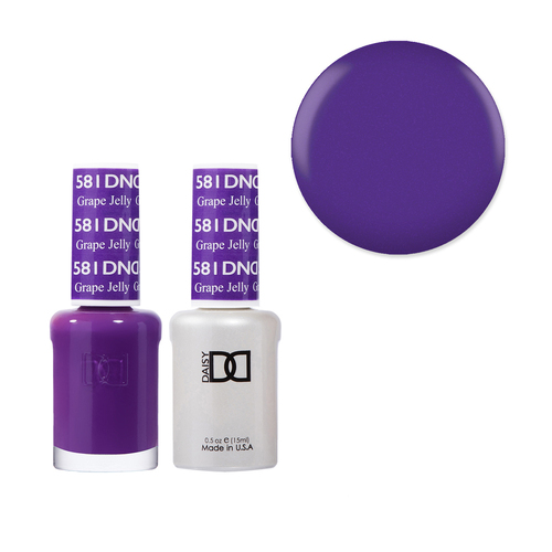 DND 581 Grape Jelly - Daisy Collection Gel & Lacquer Duo 15ml