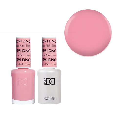 DND 591 Linen Pink - Daisy Collection Gel & Lacquer Duo 15ml