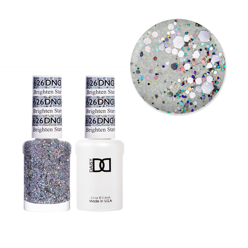 DND 626 Brighten Stars - Daisy Collection Gel & Lacquer Duo 15ml