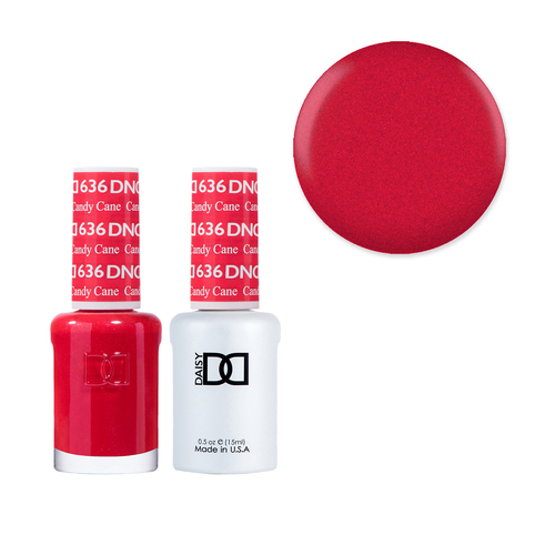 DND 636 Candy Cane - Daisy Collection Gel & Lacquer Duo 15ml