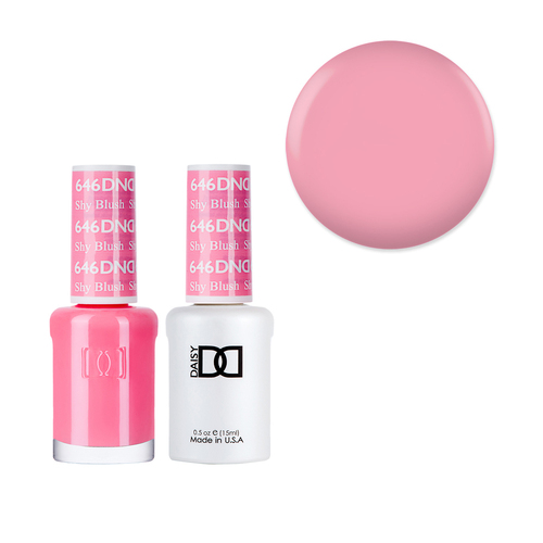 DND 646 Shy Blush - Daisy Collection Gel & Lacquer Duo 15ml