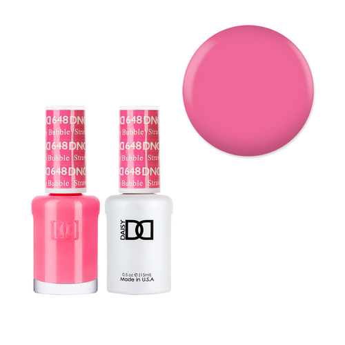 DND 648 Strawberry Bubble - Daisy Collection Gel & Lacquer Duo 15ml