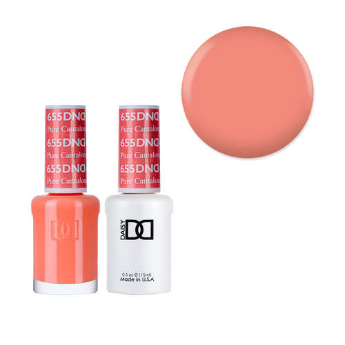 DND 655 Pure Cantaloupe - Daisy Collection Gel & Lacquer Duo 15ml